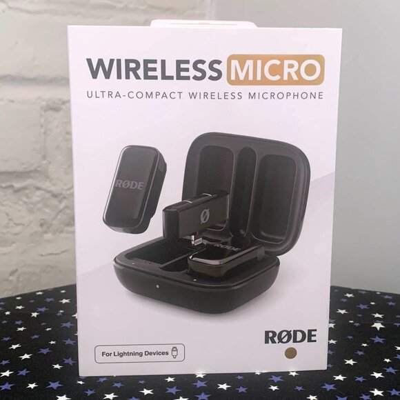 RODE. WIRELESS MICRO – COMPACT MICROPHONE. NEW IN FACTORY SEALED BOX.